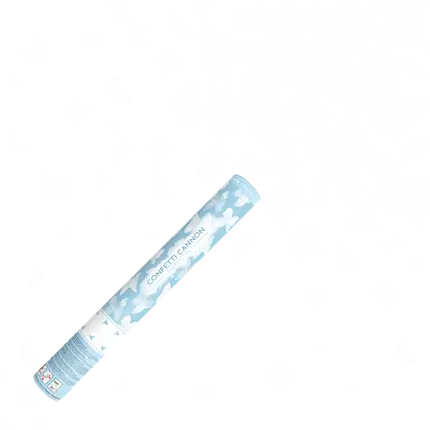 Confetti Stokken 40cm Vlinder Wit