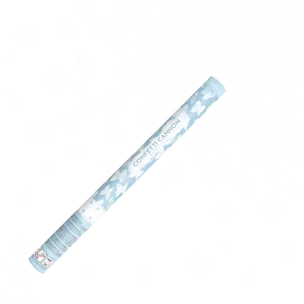Confetti kanonnen 60 CM Witte vlinders