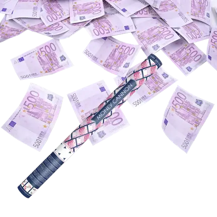 Confetti kanonnen 60CM tickets €500
