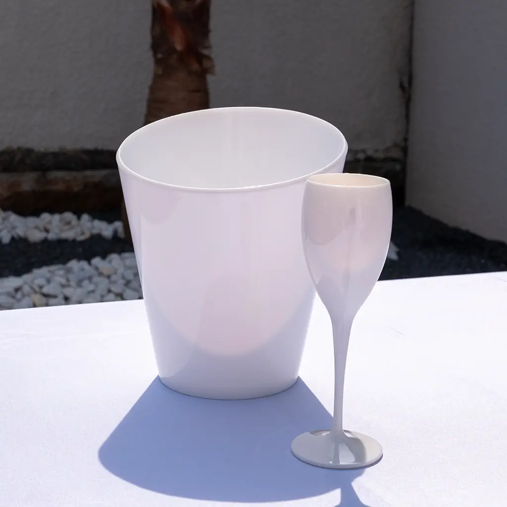 Witte champagneglas 17cl