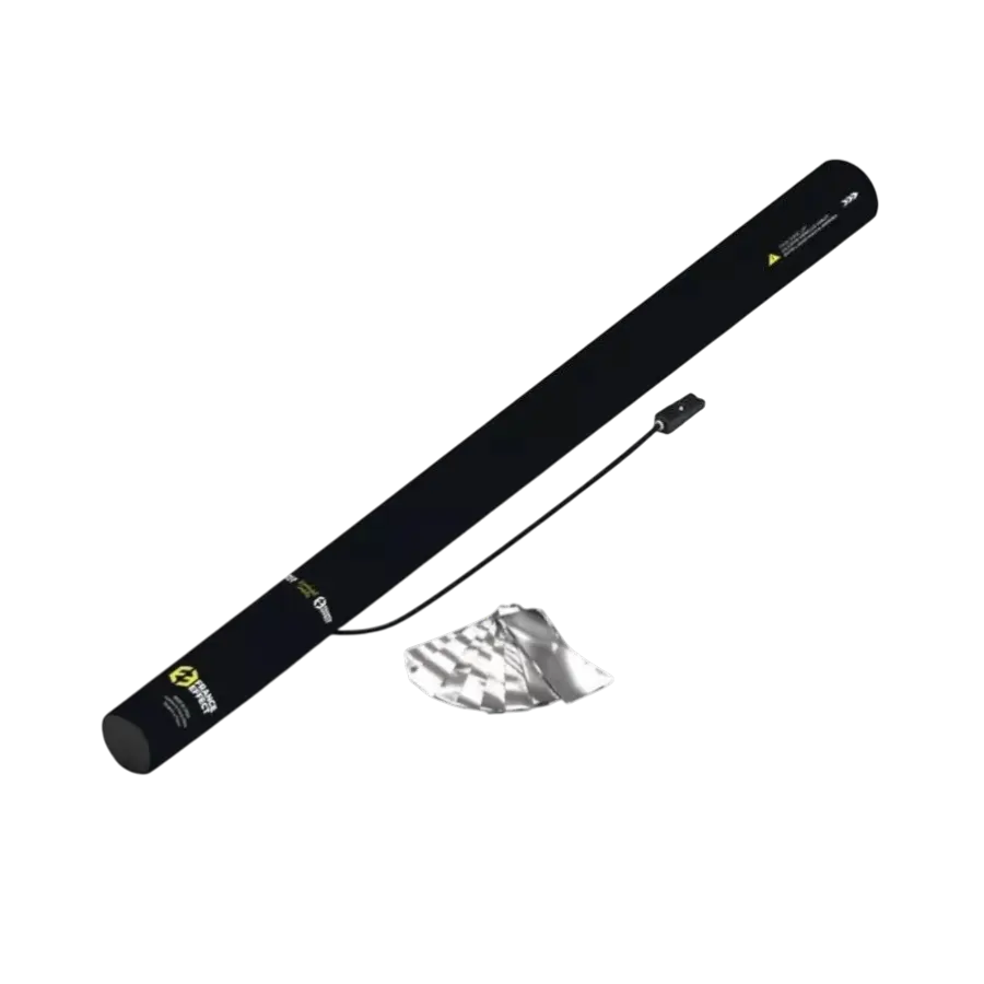 Elektrische confettikanon 80 cm - Zilver metallic