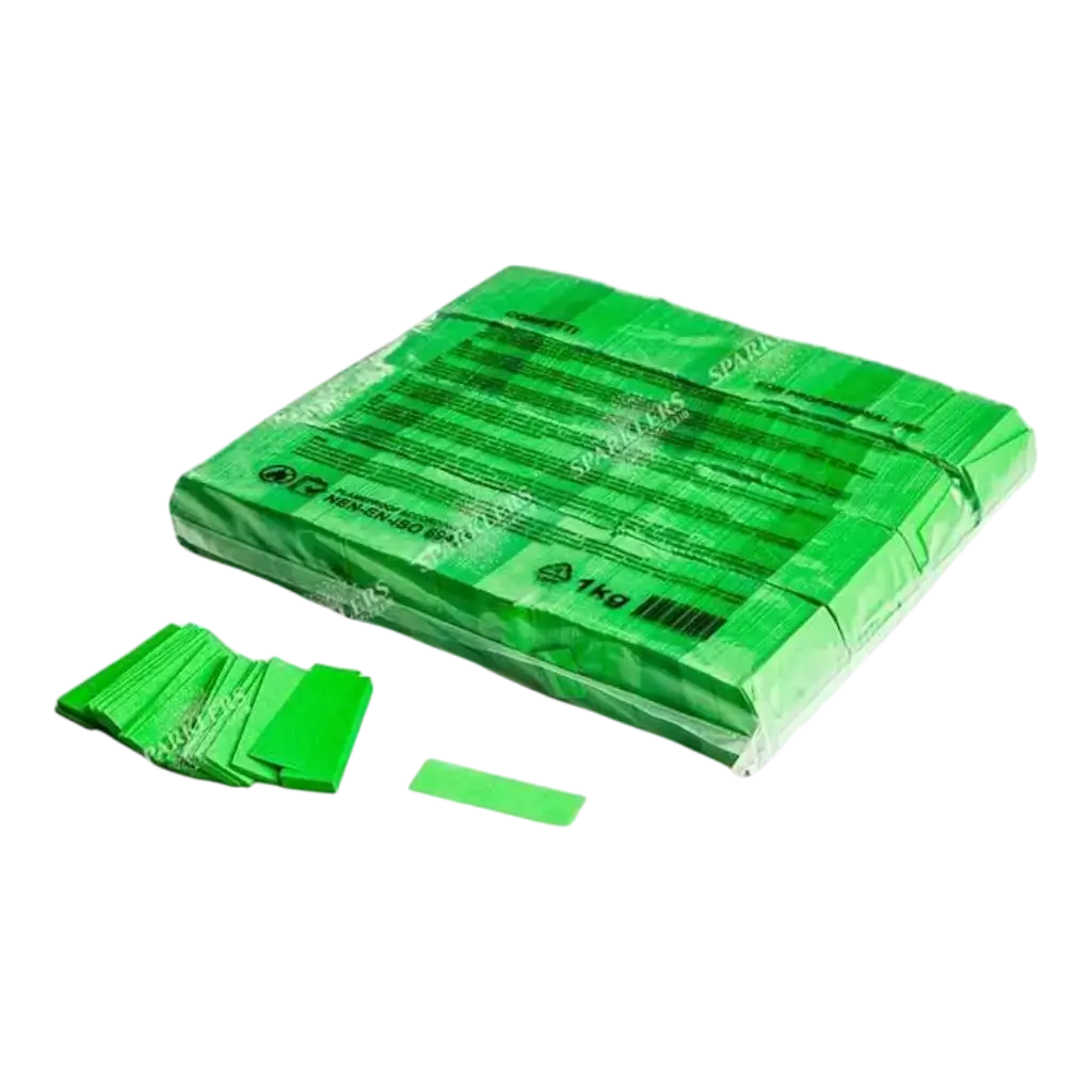 1KG zak groene confetti Magic FX
