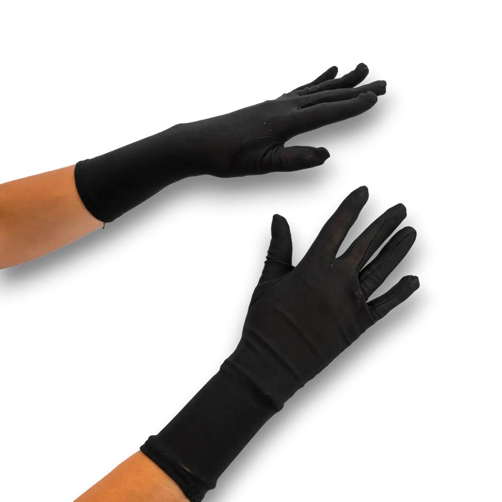 Paar zwarte handschoenen