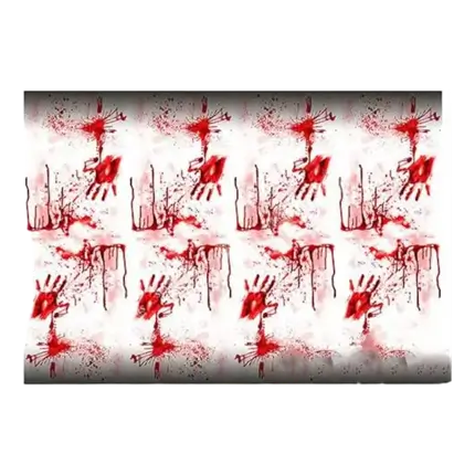 Bloederig plastic tafelkleed