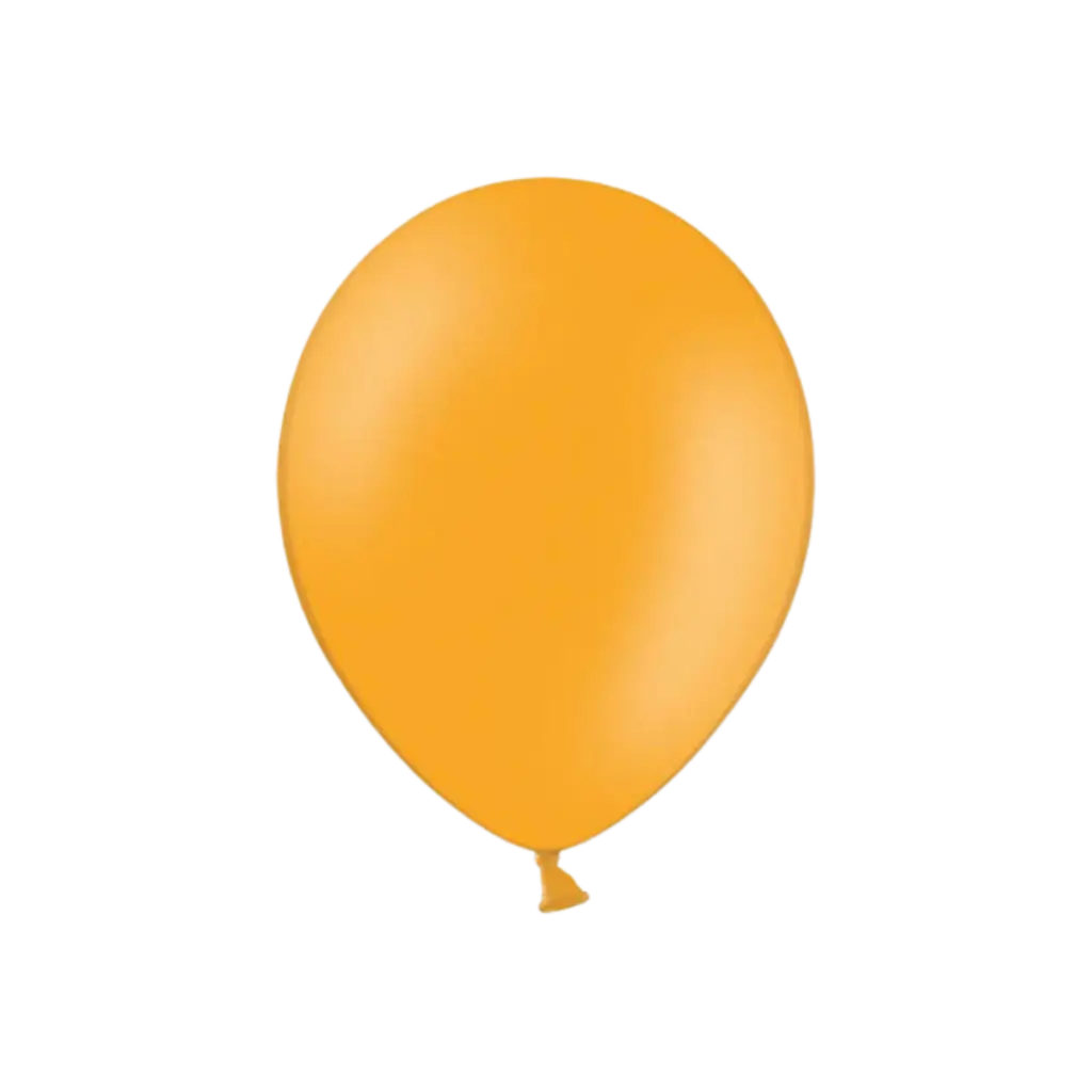 Pak van 100 oranje metallic ballonnen