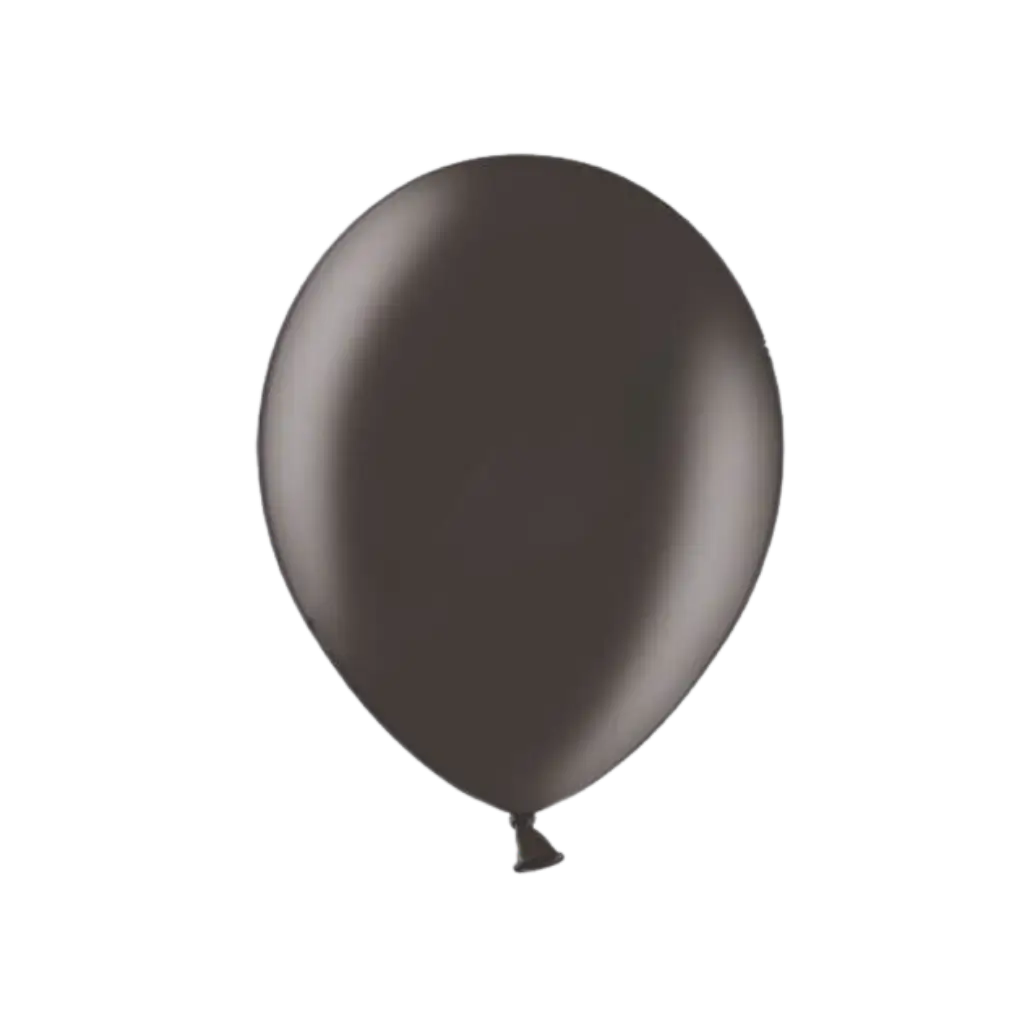 Pak van 100 zwarte metallic ballonnen