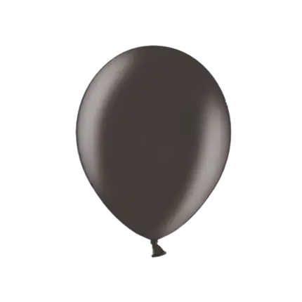 Pak van 100 zwarte metallic ballonnen