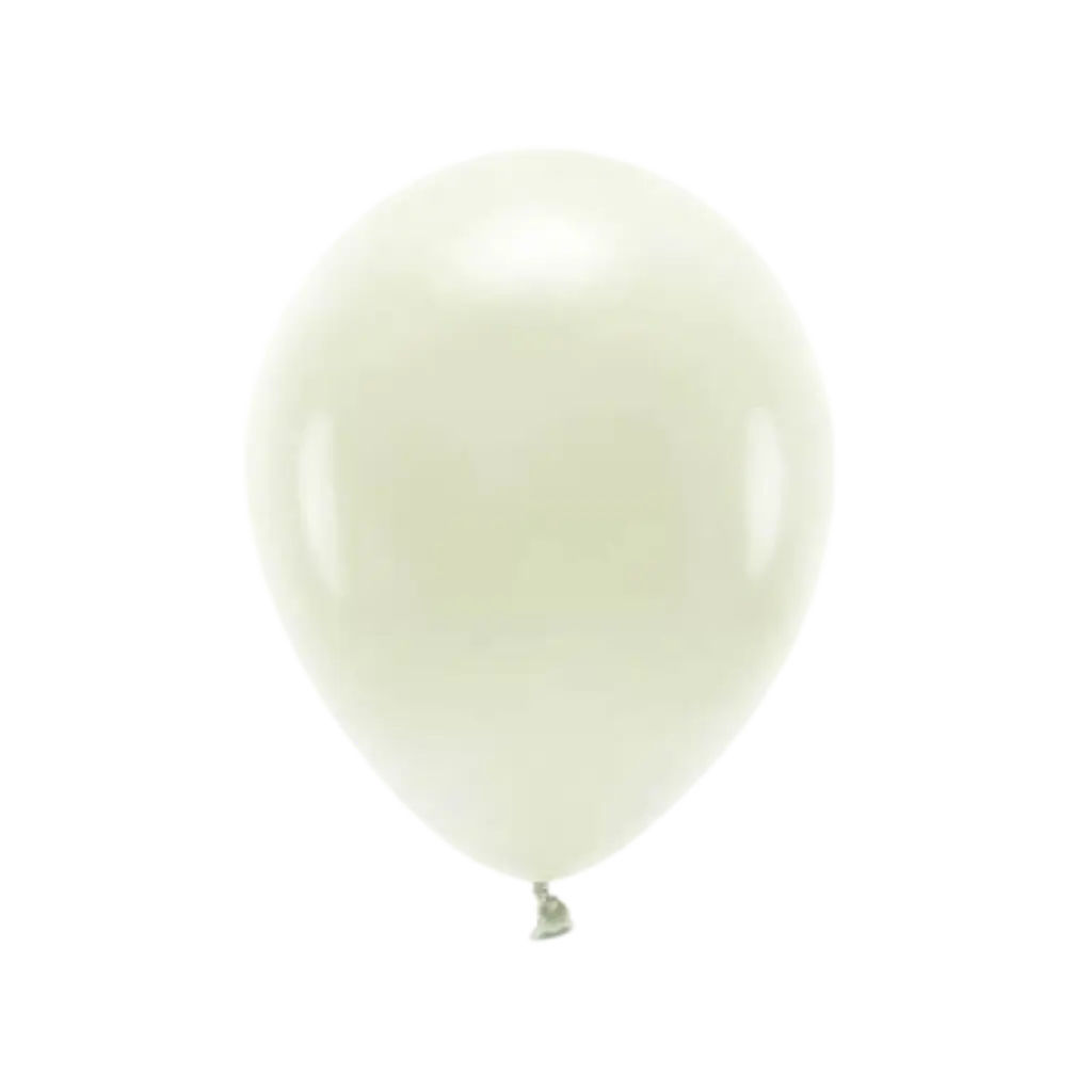 Pak van 100 biologisch afbreekbare Pastelballonnen Crème