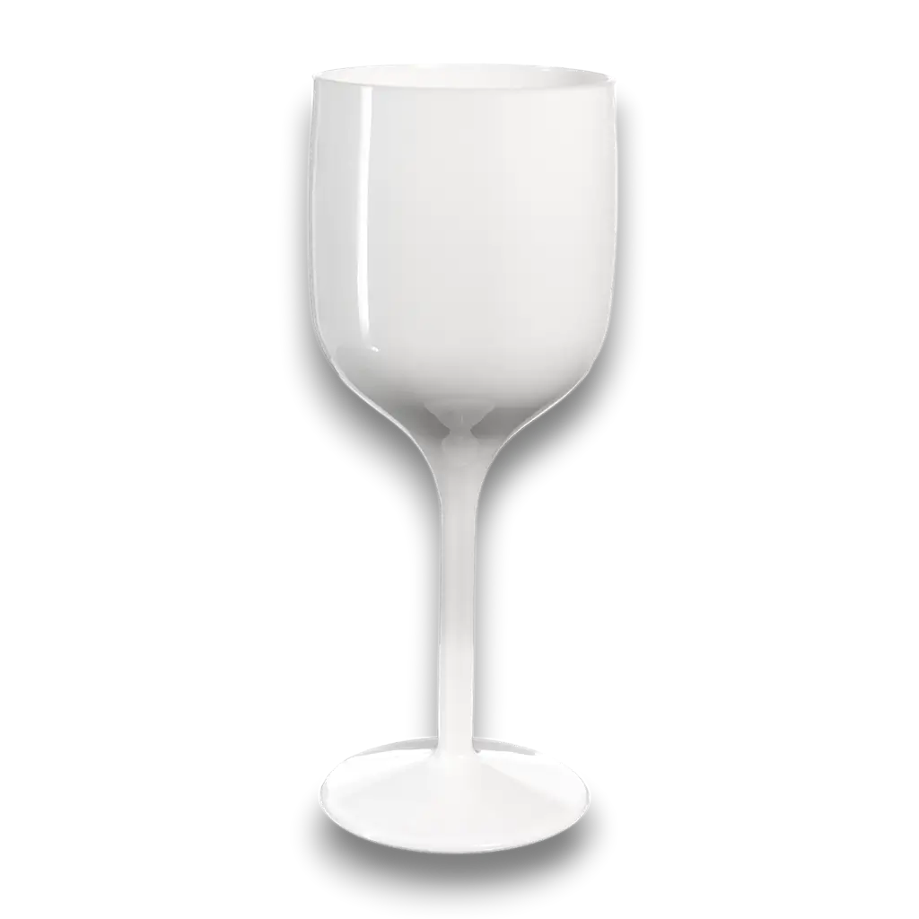 Sauvignon wijnglas in wit