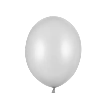 Pak van 100 zilveren metalen ballonnen
