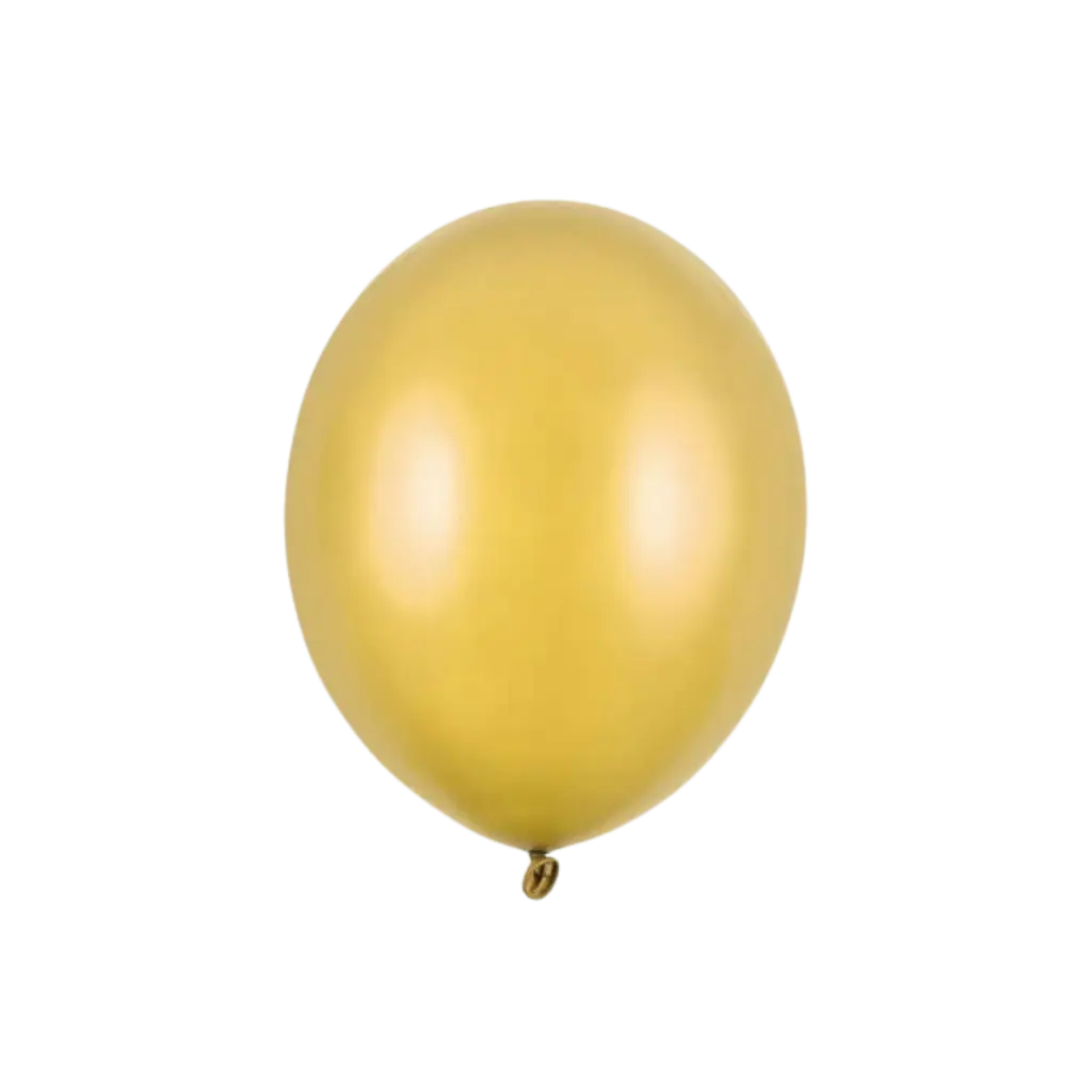 Pak van 100 metallic gouden ballonnen