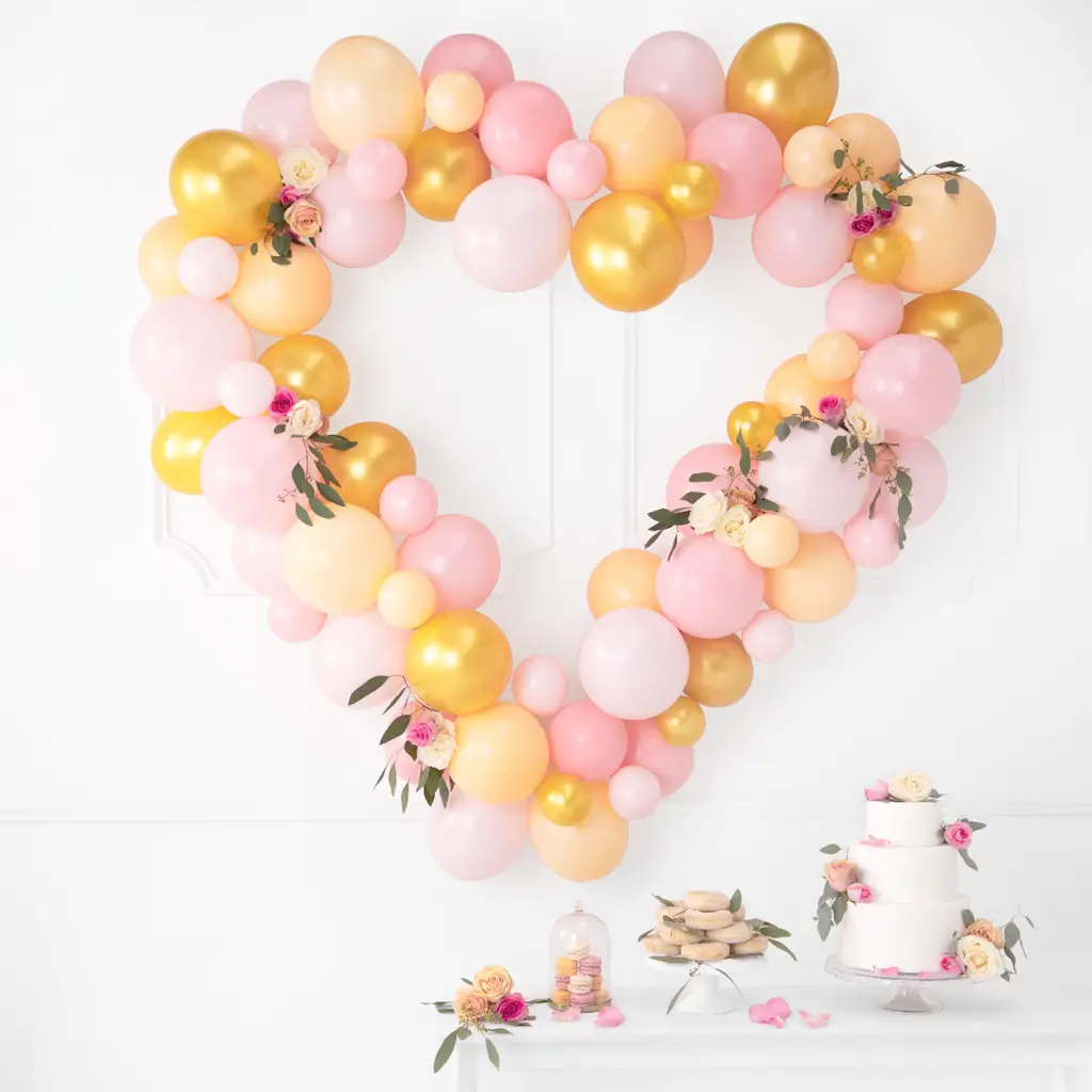 Pak van 100 metallic gouden ballonnen