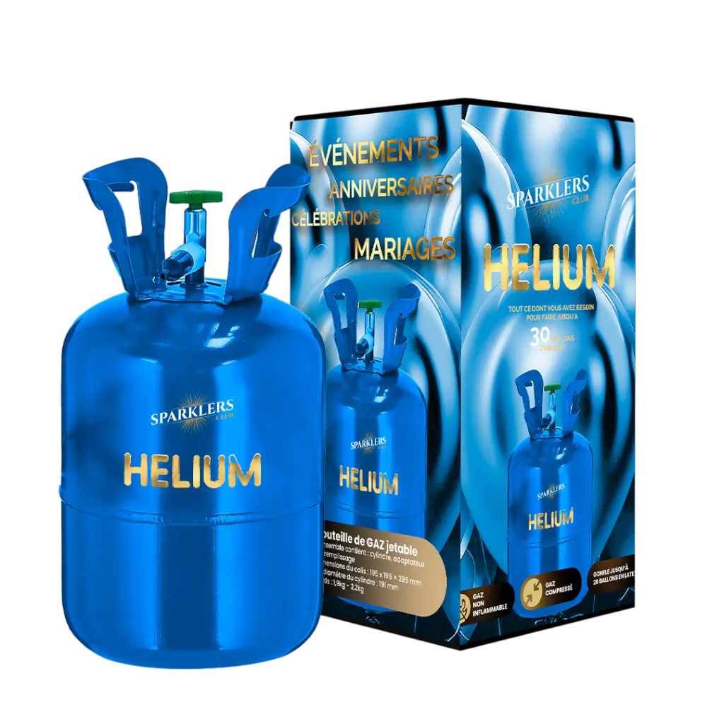 Heliumfles BALLONS EN FETE (Blauwe doos) (0,20m3)