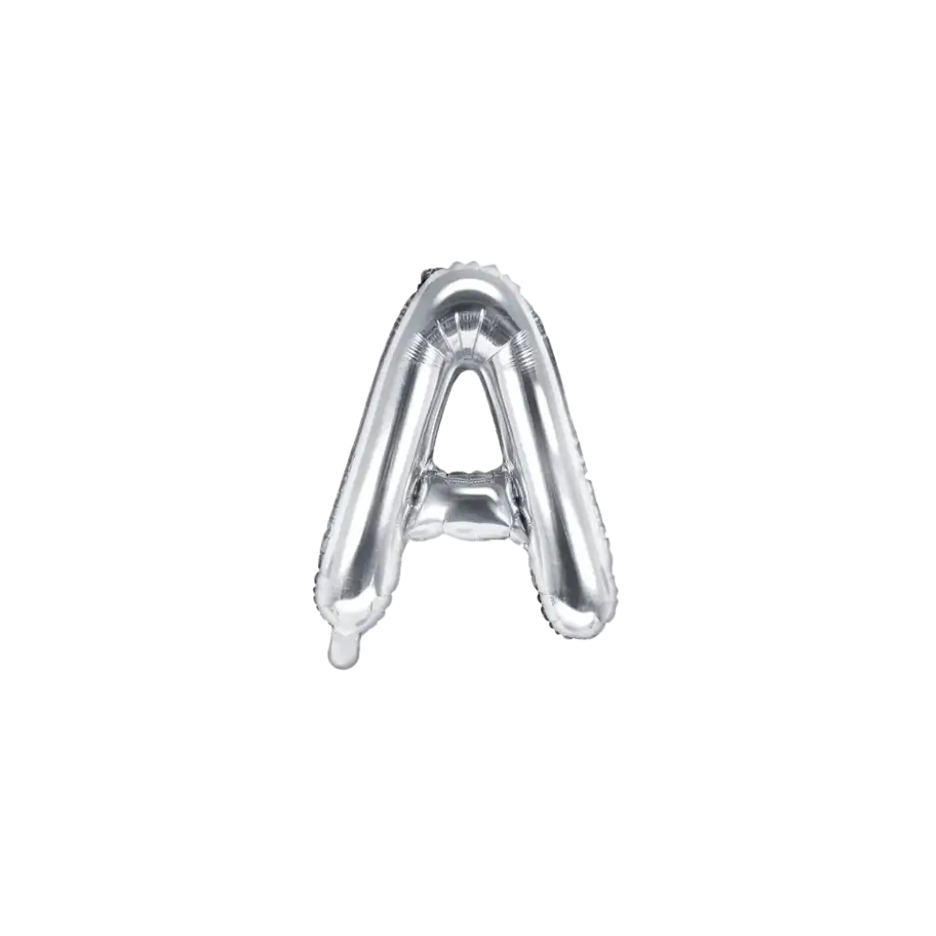 Ballon Letter A zilver - 35cm