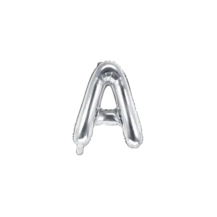 Ballon Letter A zilver - 35cm