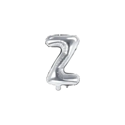 Ballon Letter Z zilver - 35cm