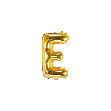 Ballon Letter E Goud - 35cm