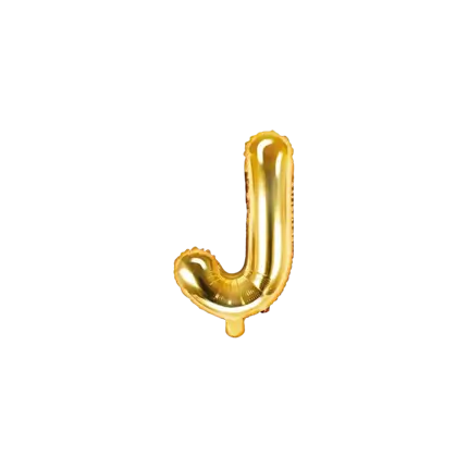 Ballon Letter J Goud - 35cm
