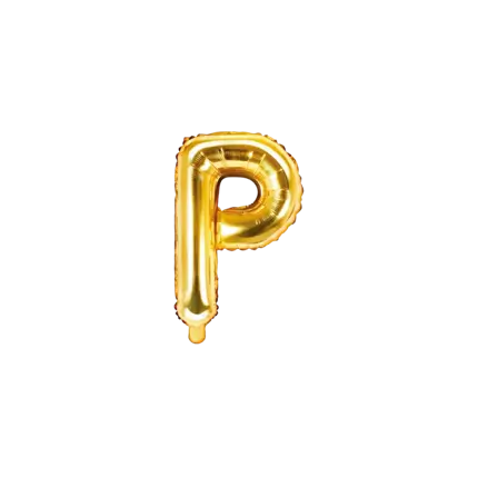 Ballon Letter P Goud - 35cm