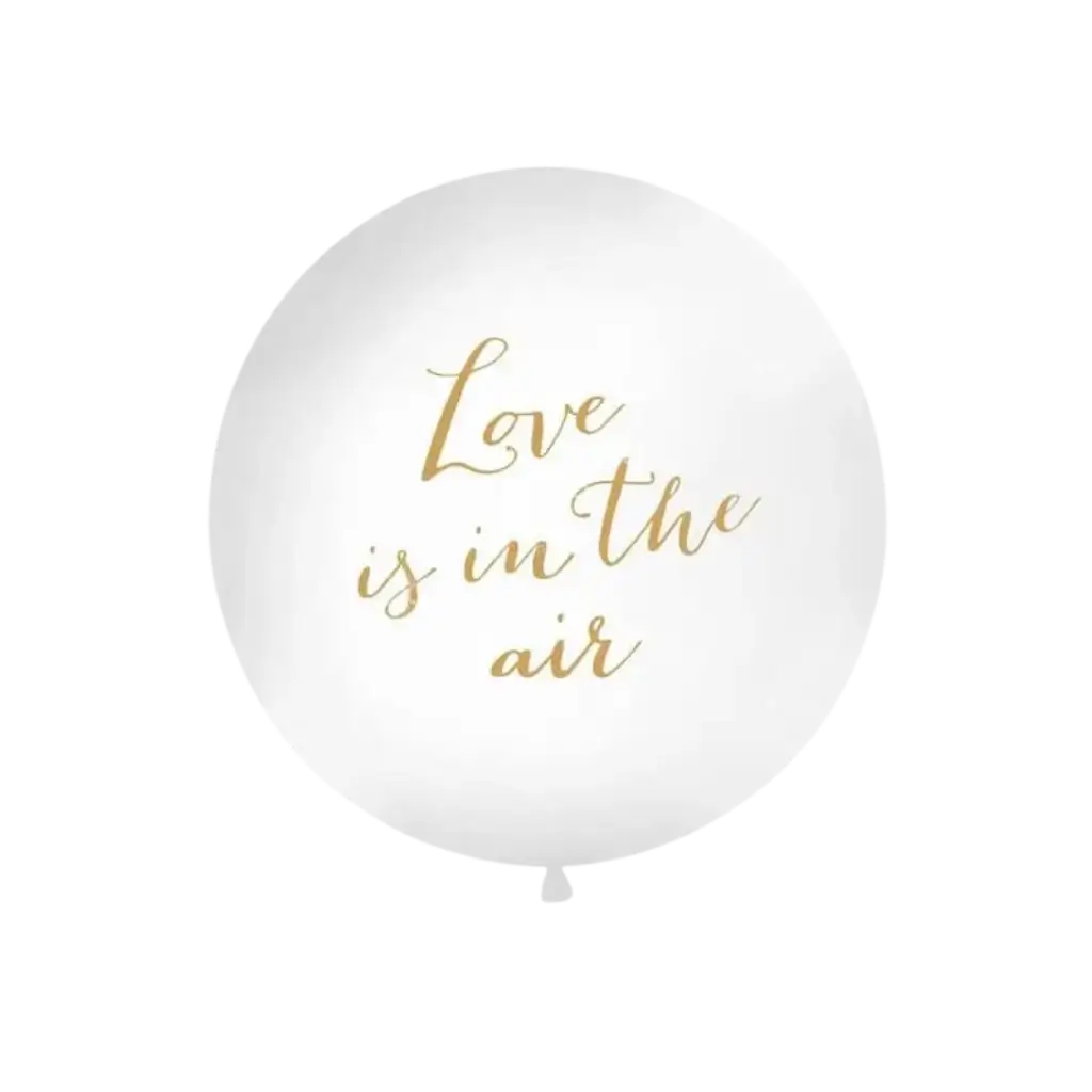 Reuze ballon 100cm Liefde hangt in de lucht Goud