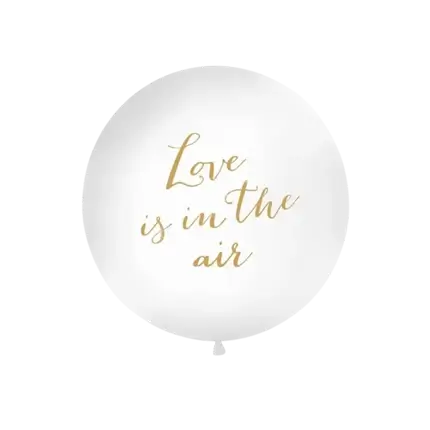 Reuze ballon 100cm Liefde hangt in de lucht Goud