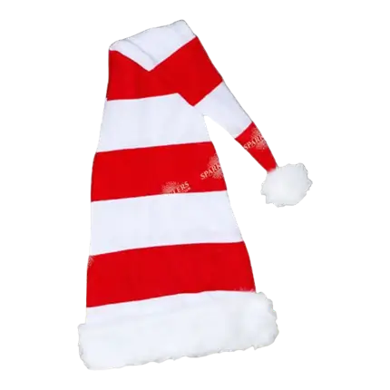 Zeer lange kerstmuts met pompon