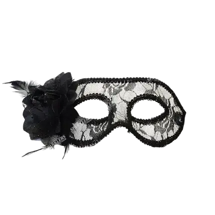  Zwarte kanten Venetiaanse Wolf