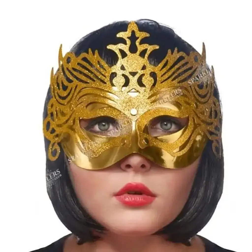  Venetiaans masker met gouden ornament