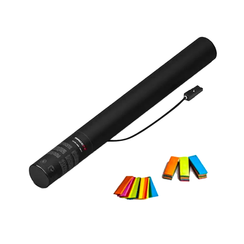 Multicolor elektrisch confetti pistool 50 cm