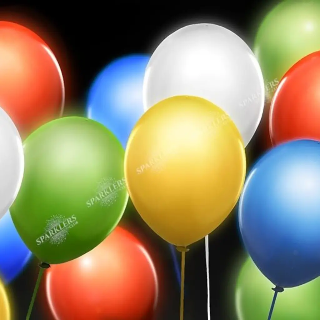 Veelkleurige LED ballonnen (Set van 5)