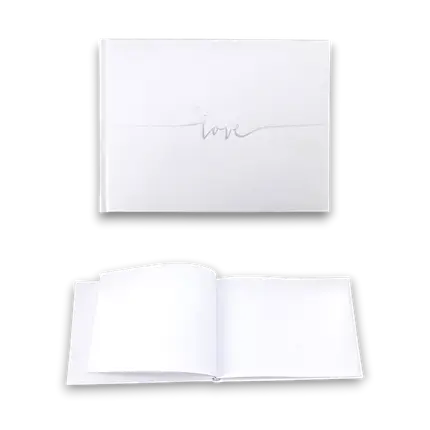 Gastenboek Love Silver