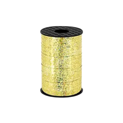 Plastic tape, goud, 5mm/225m