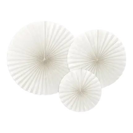 Off-white decoratieve rozen (3 stuks)