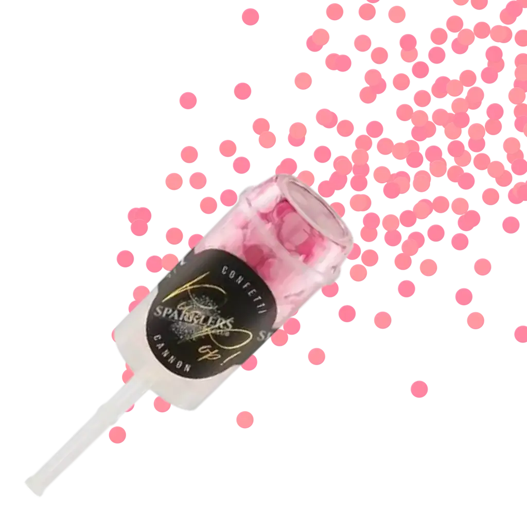 Roze push pop confetti