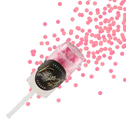 Roze push pop confetti