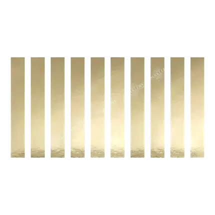 Set van 10 goudkleurige papieren servetringen