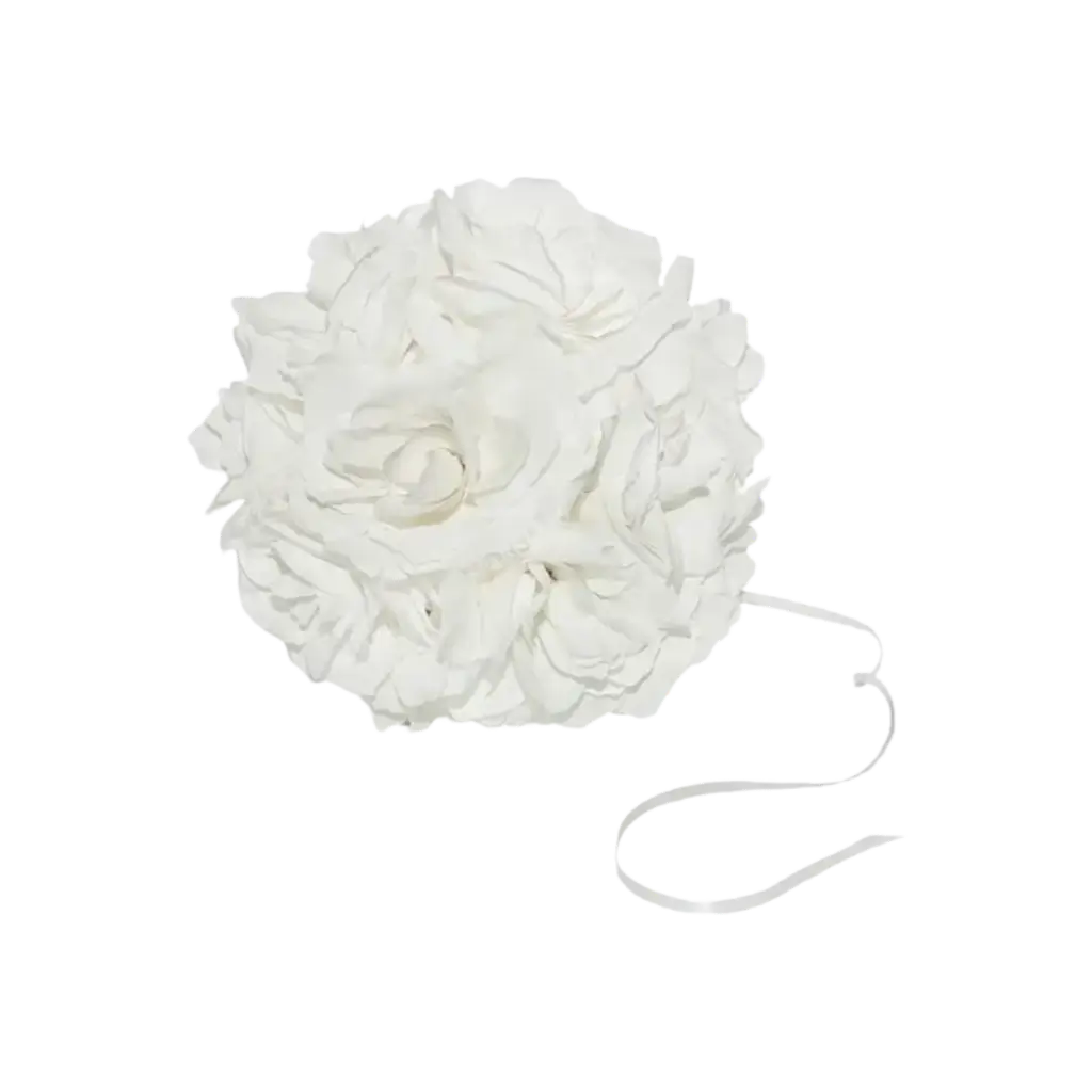 Witte bloemenbol ø21cm