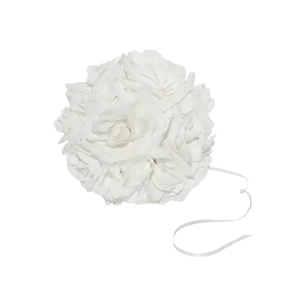 Witte bloemenbol ø21cm