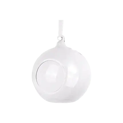 Glazen bol met lint ø10cm (Set van 4)