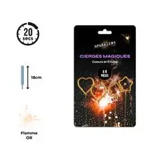 Magische hart en ster kaarsen x4