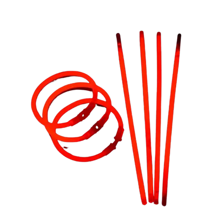 Rode Fluo Armband (Set van 100)
