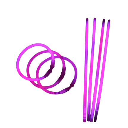 Fluorescerende Roze Armband (Set van 100)