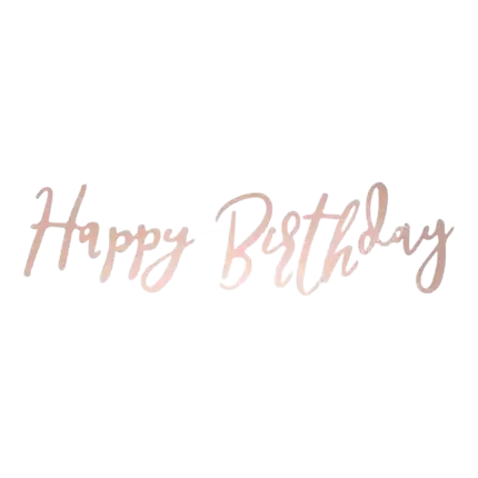 Gelukkige Verjaardagslinger Roségoud