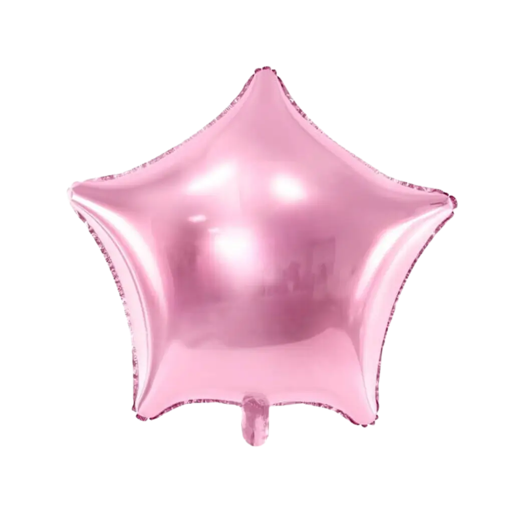 Ballon Metaal Ster Roze 48cm