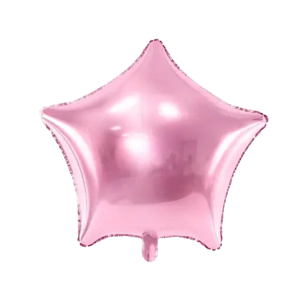 Ballon Metaal Ster Roze 48cm