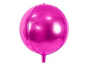 Donkerroze Mylar ballon 40cm