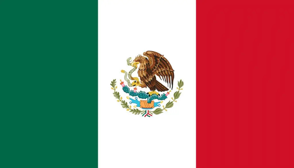 Mexico Vlag 90x150cm