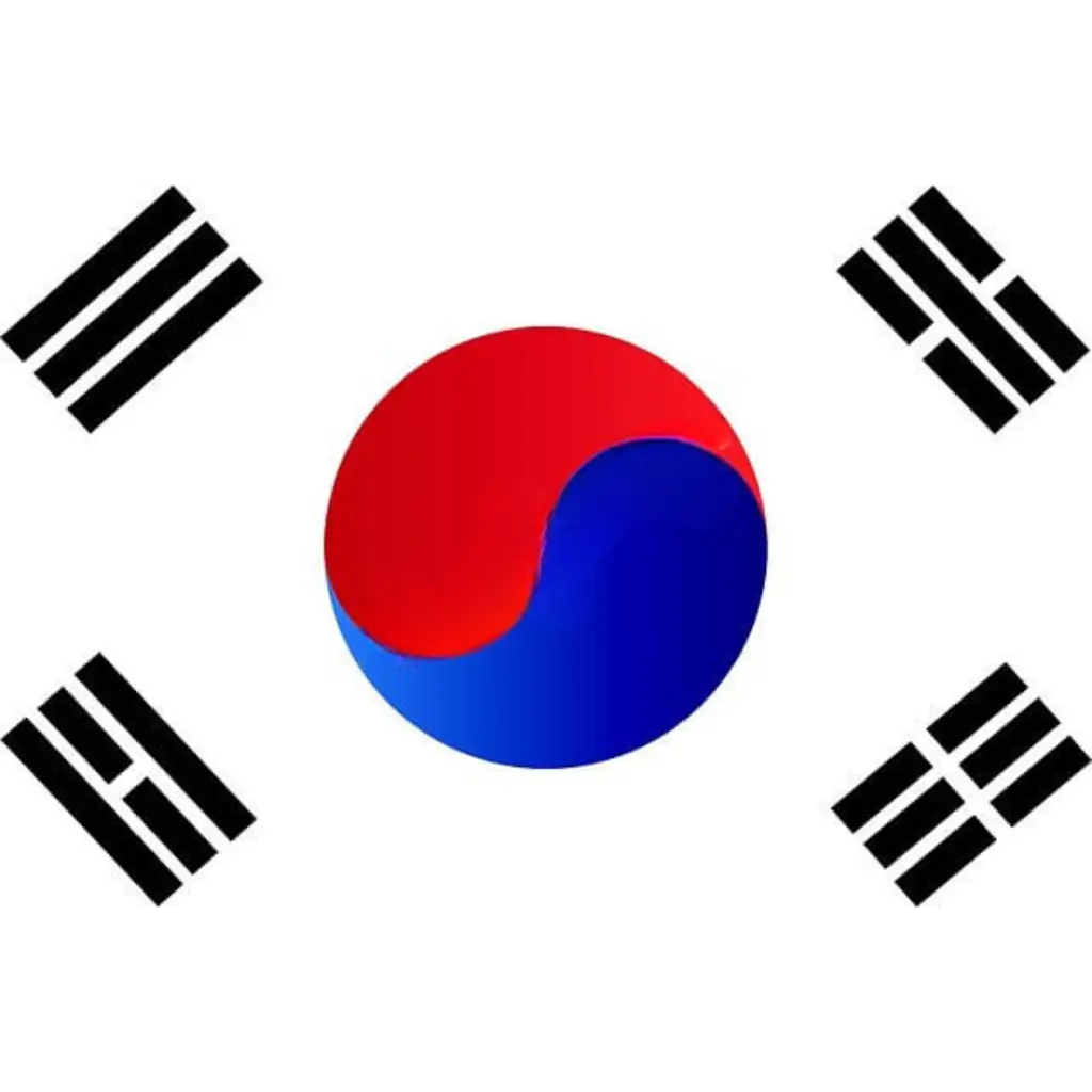 Zuid-Korea Vlag 90x150cm