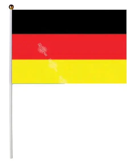 Duitsland vlag 30x45cm met stok
