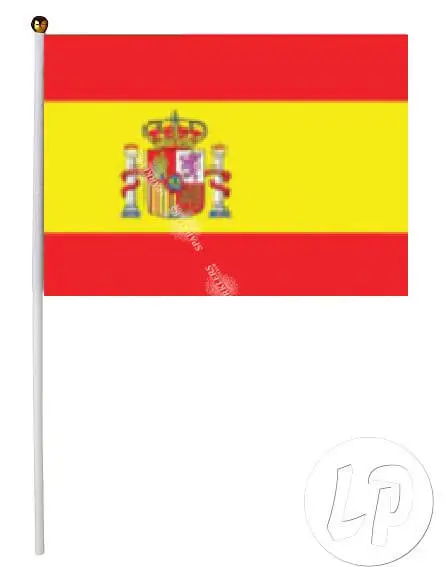 Pak van 12 Spanje Vlaggen 15x22cm